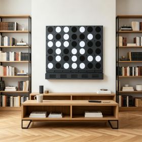 Wall mounted four row giant game with acrylic disc, suitable for family education and skill development