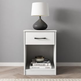 Ardent Nightstand with 1 Drawer, White
