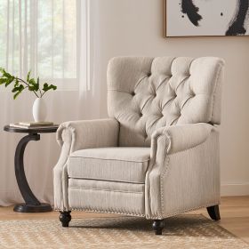 Button Tuffted Heavy Duty Manual Reclining Sofa , Home Theater Seating