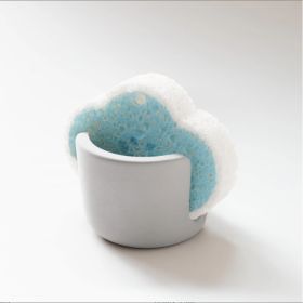 Diatom Mud Sponge Rack Kitchen & Bathroom Sink Caddy For Sponges Scrubbers (Option: Gray)